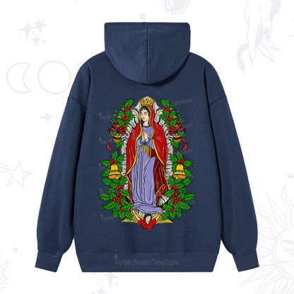 Purplehecate Christmas Mother Mary Hoodie