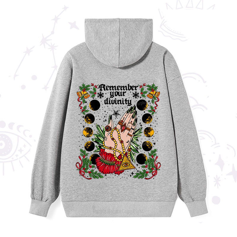 Purplehecate Christmas Remember Your Divinity Hoodie