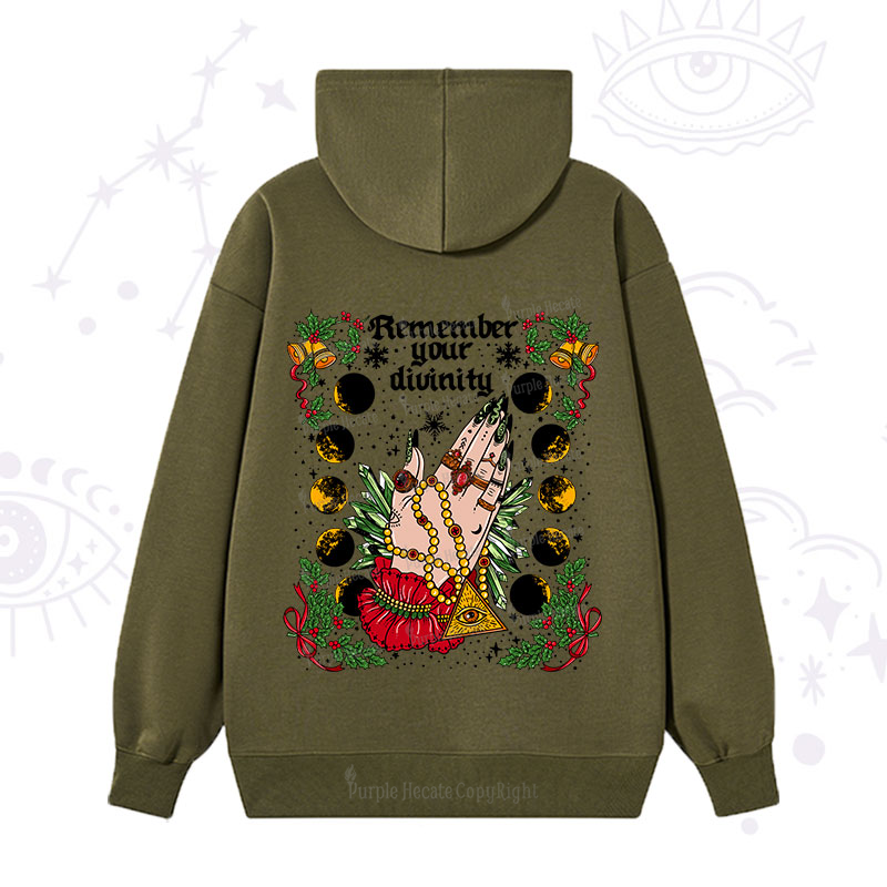 Purplehecate Christmas Remember Your Divinity Hoodie