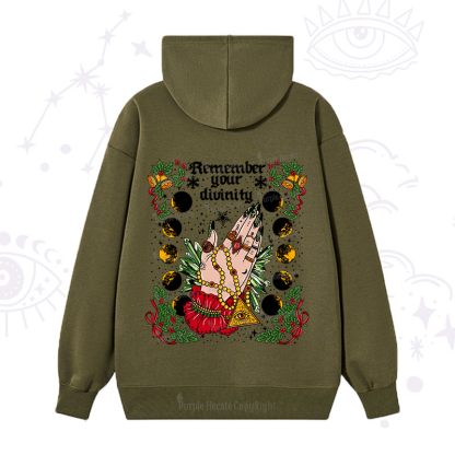 Purplehecate Christmas Remember Your Divinity Hoodie