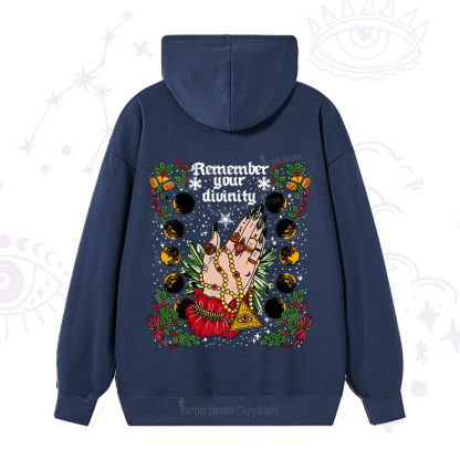 Purplehecate Christmas Remember Your Divinity Hoodie