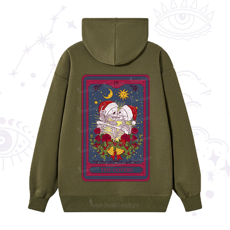 Purplehecate Christmas The Lovers Tarot Hoodie