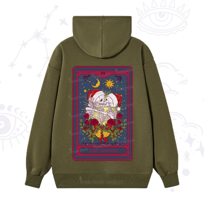 Purplehecate Christmas The Lovers Tarot Hoodie