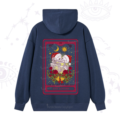 Purplehecate Christmas The Lovers Tarot Hoodie