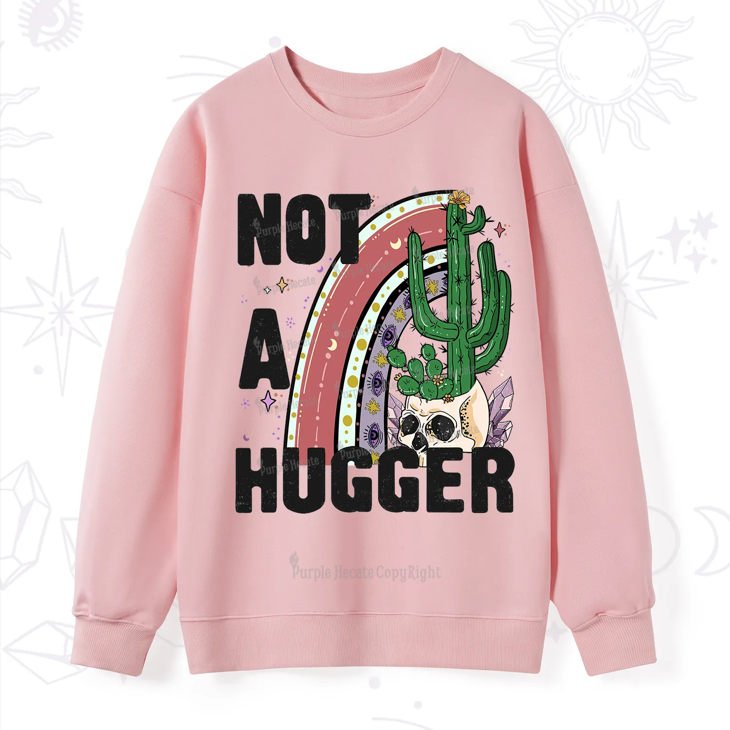 Purplehecate Not A Hugger Sweatshirt