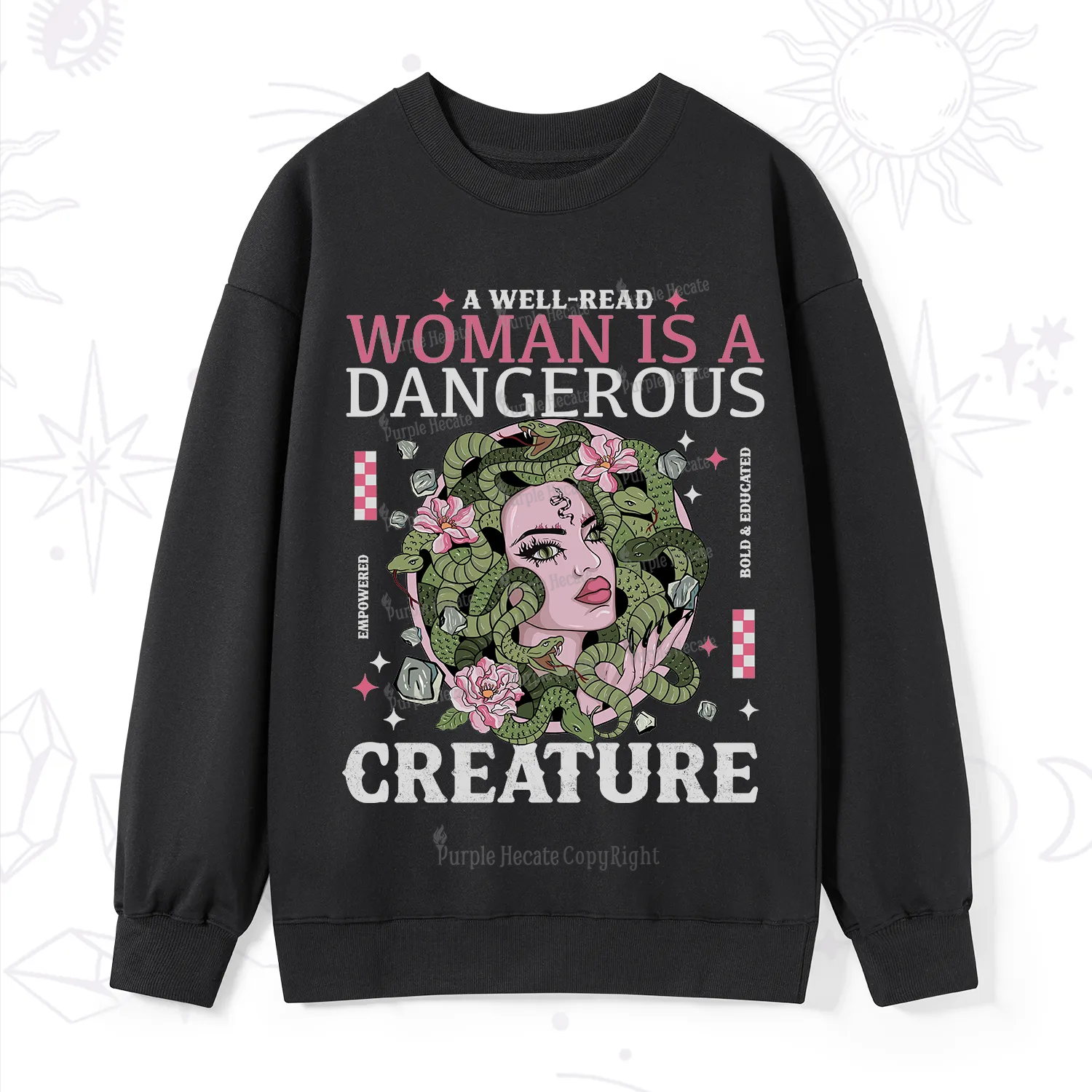 Purplehecate A Well Read Woman Is A Dangerous Sweatshirt