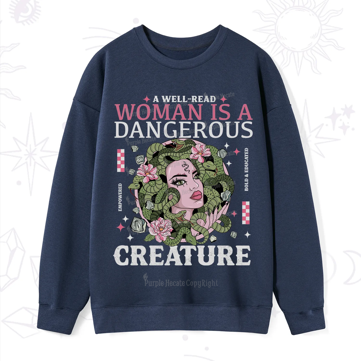 Purplehecate A Well Read Woman Is A Dangerous Sweatshirt