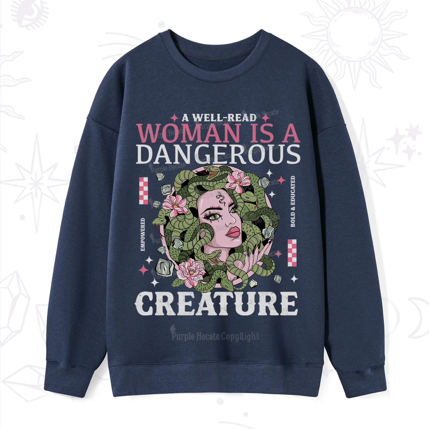 Purplehecate A Well Read Woman Is A Dangerous Sweatshirt