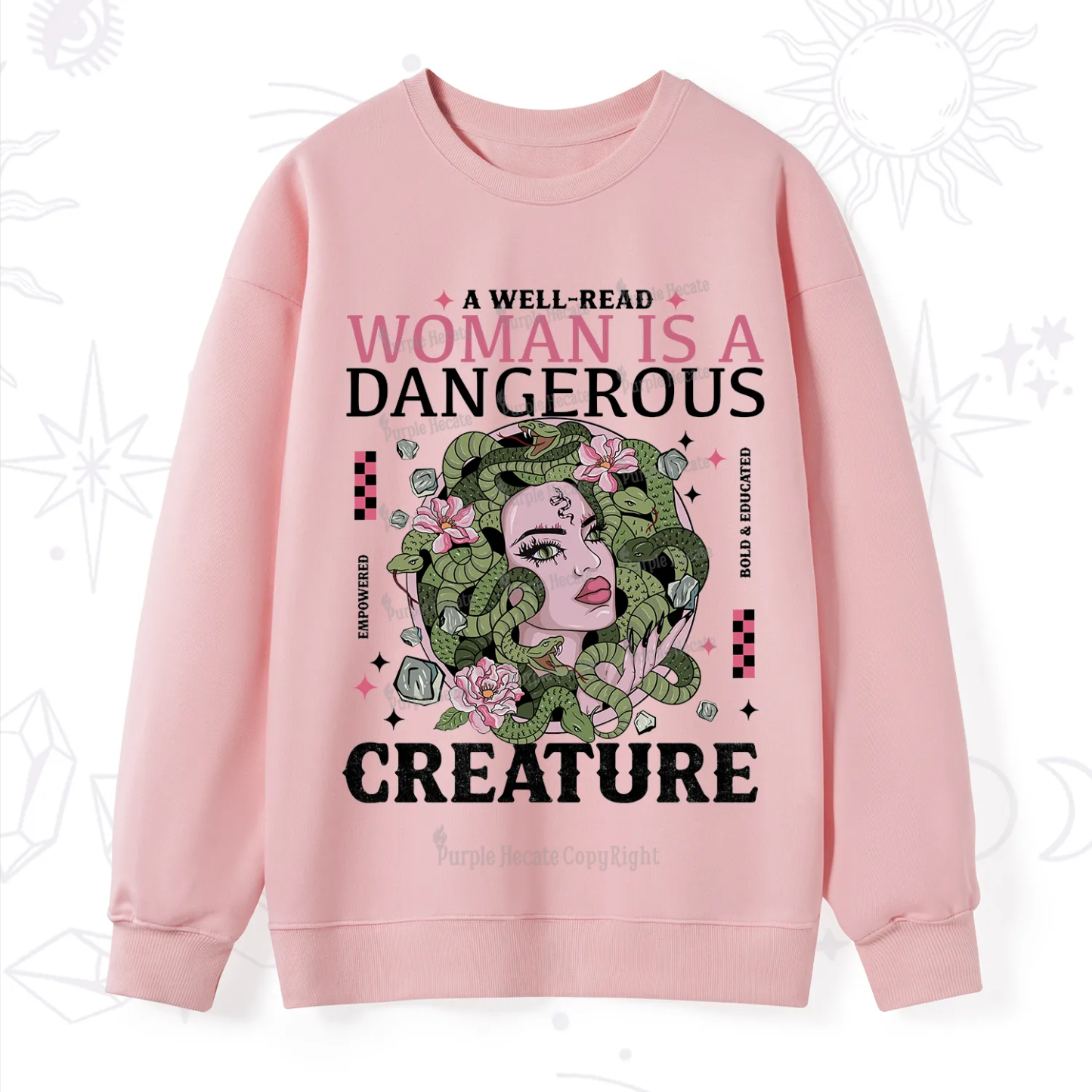 Purplehecate A Well Read Woman Is A Dangerous Sweatshirt