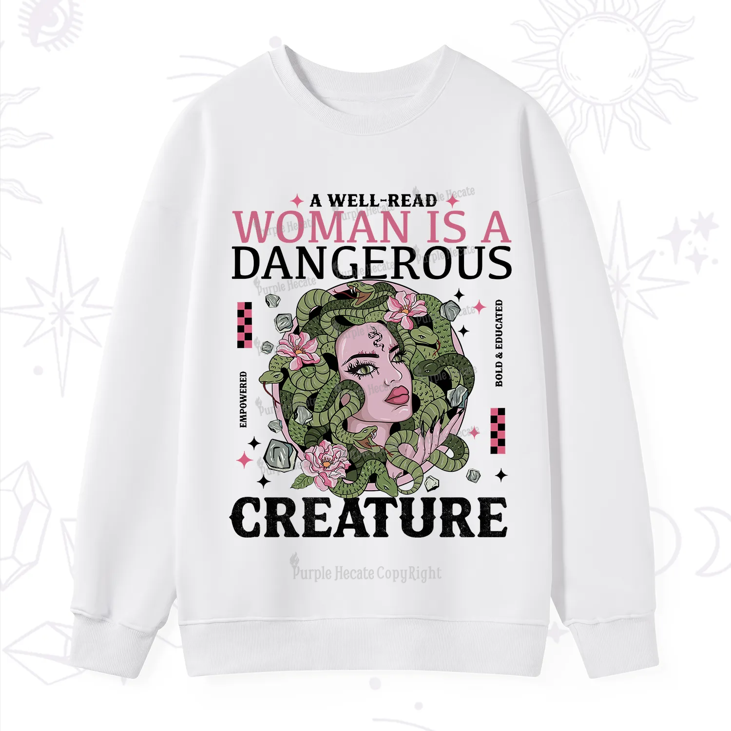 Purplehecate A Well Read Woman Is A Dangerous Sweatshirt