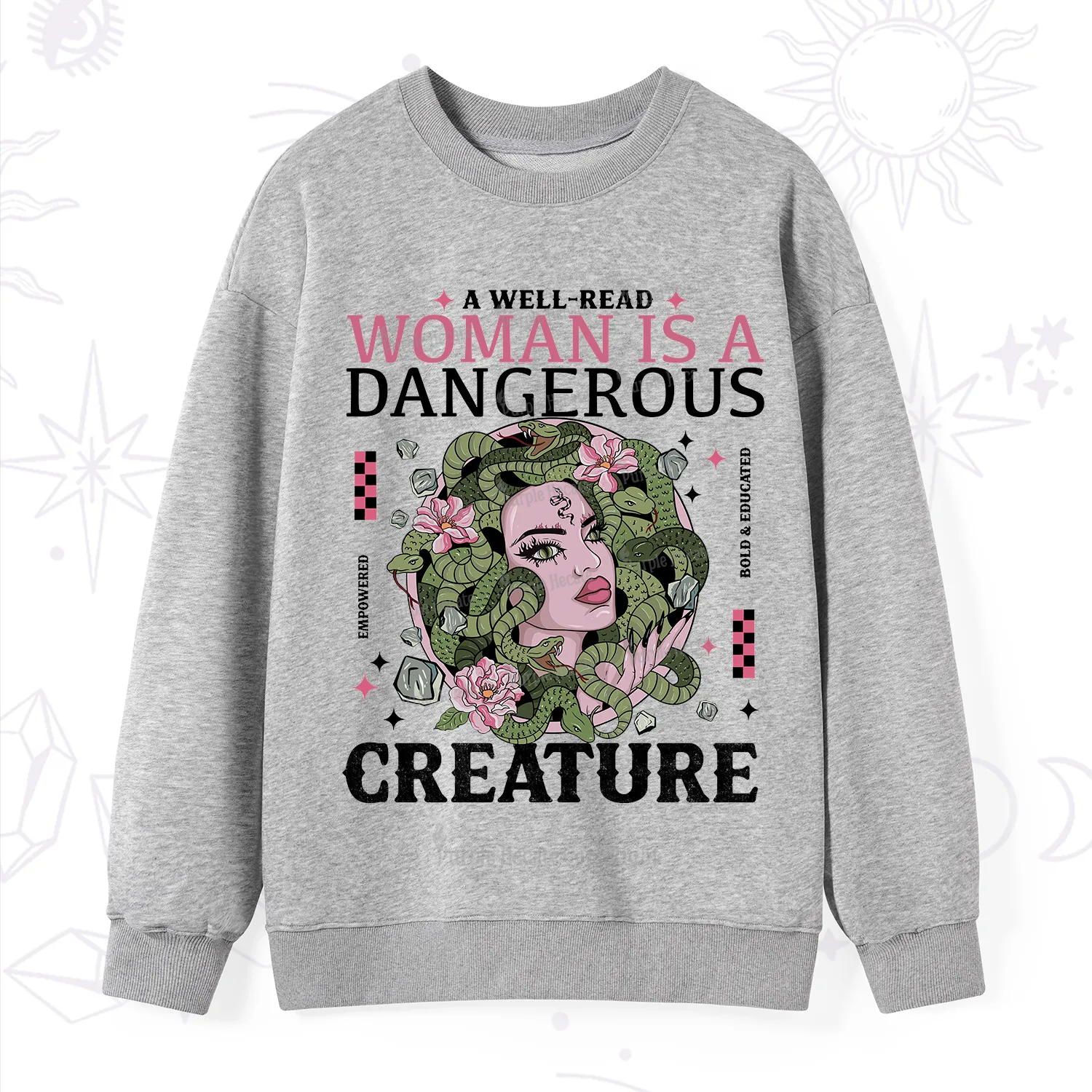 Purplehecate A Well Read Woman Is A Dangerous Sweatshirt