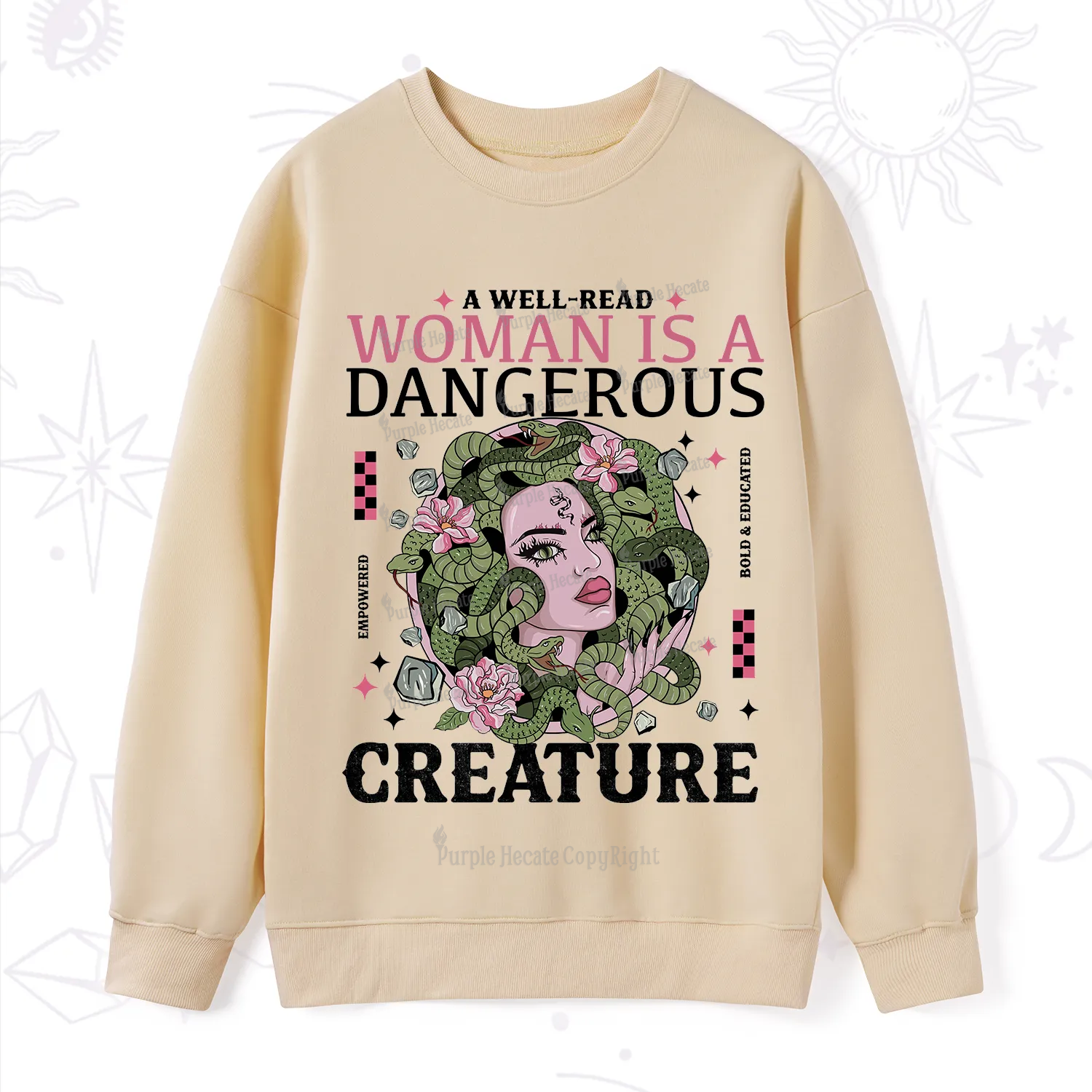 Purplehecate A Well Read Woman Is A Dangerous Sweatshirt