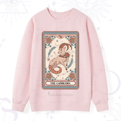 Purplehecate The Capricorn Tarot Card Sweatshirt