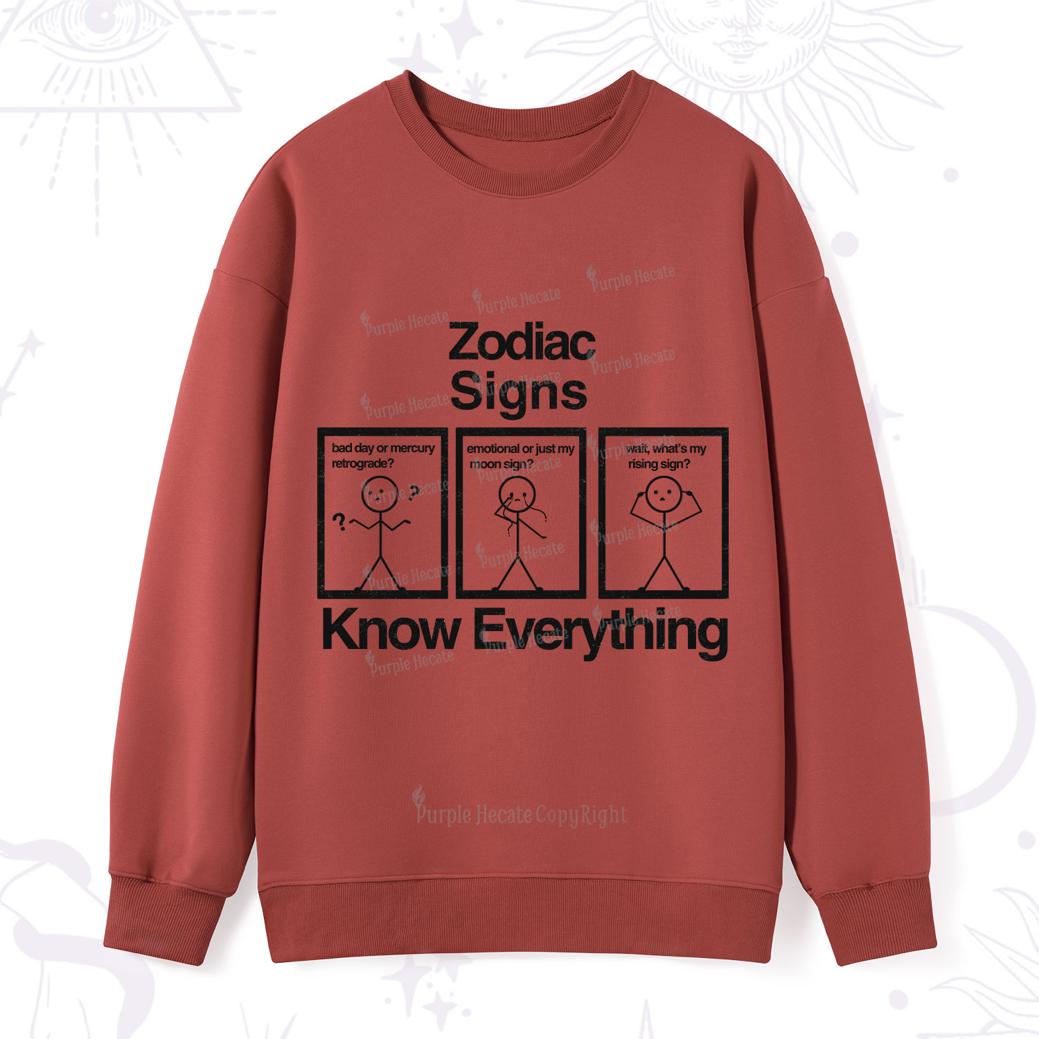 Purplehecate Zodiac Signs Know Everything Sweatshirt