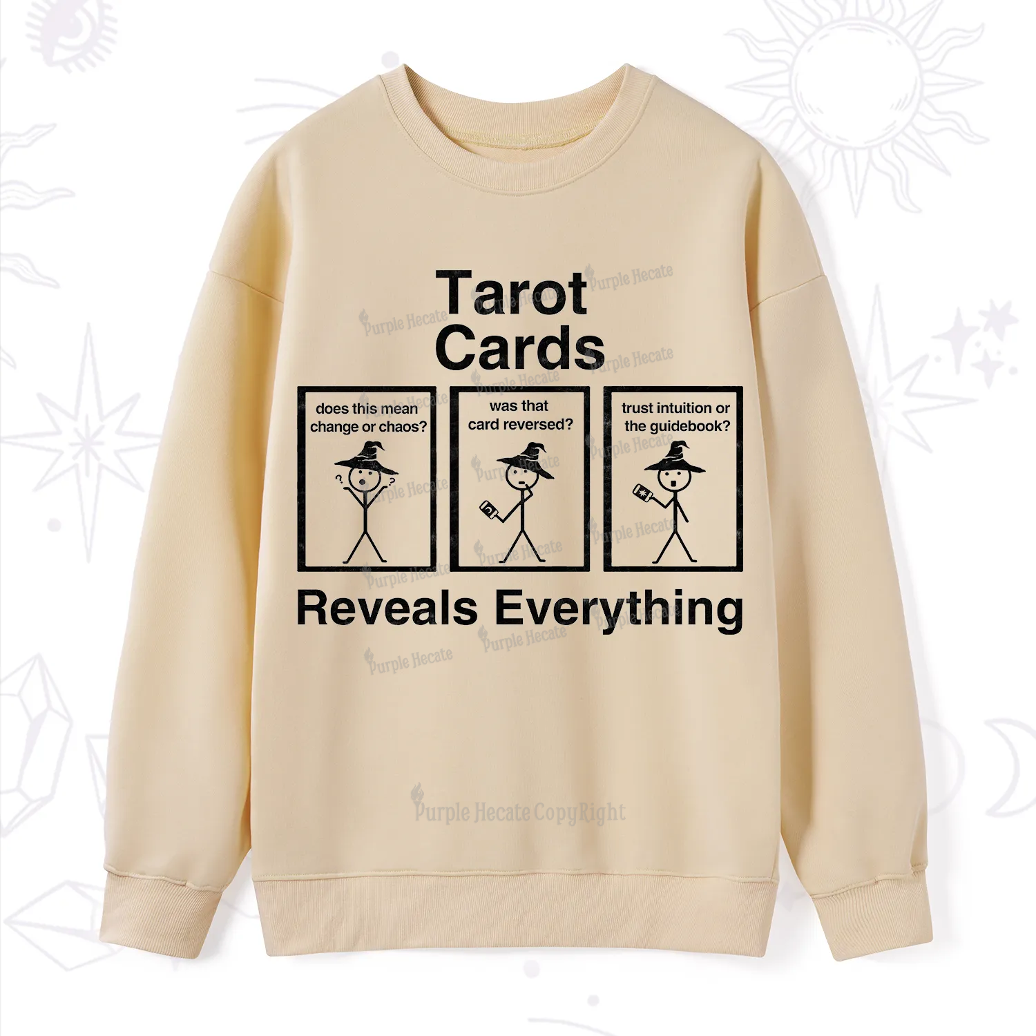 Purplehecate Tarot Card Reveals Everything Sweatshirt