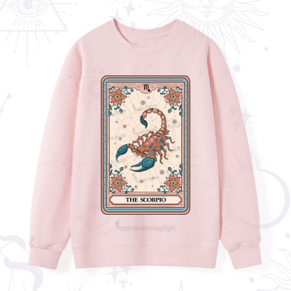 Purplehecate The Scorpio Tarot Card Sweatshirt