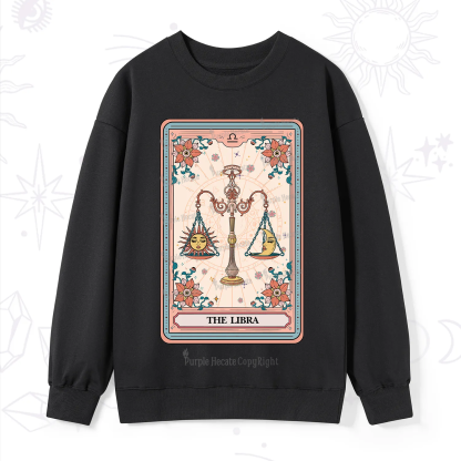 Purplehecate The Libra Tarot Card Sweatshirt