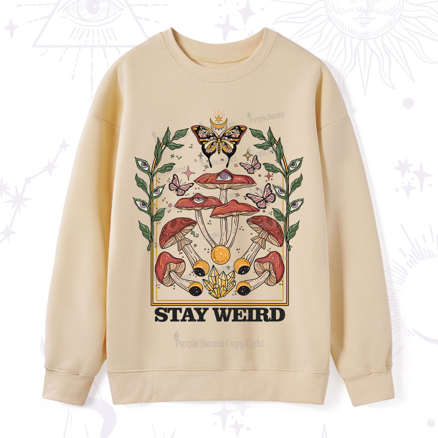 Purplehecate Stay Weird Sweatshirt