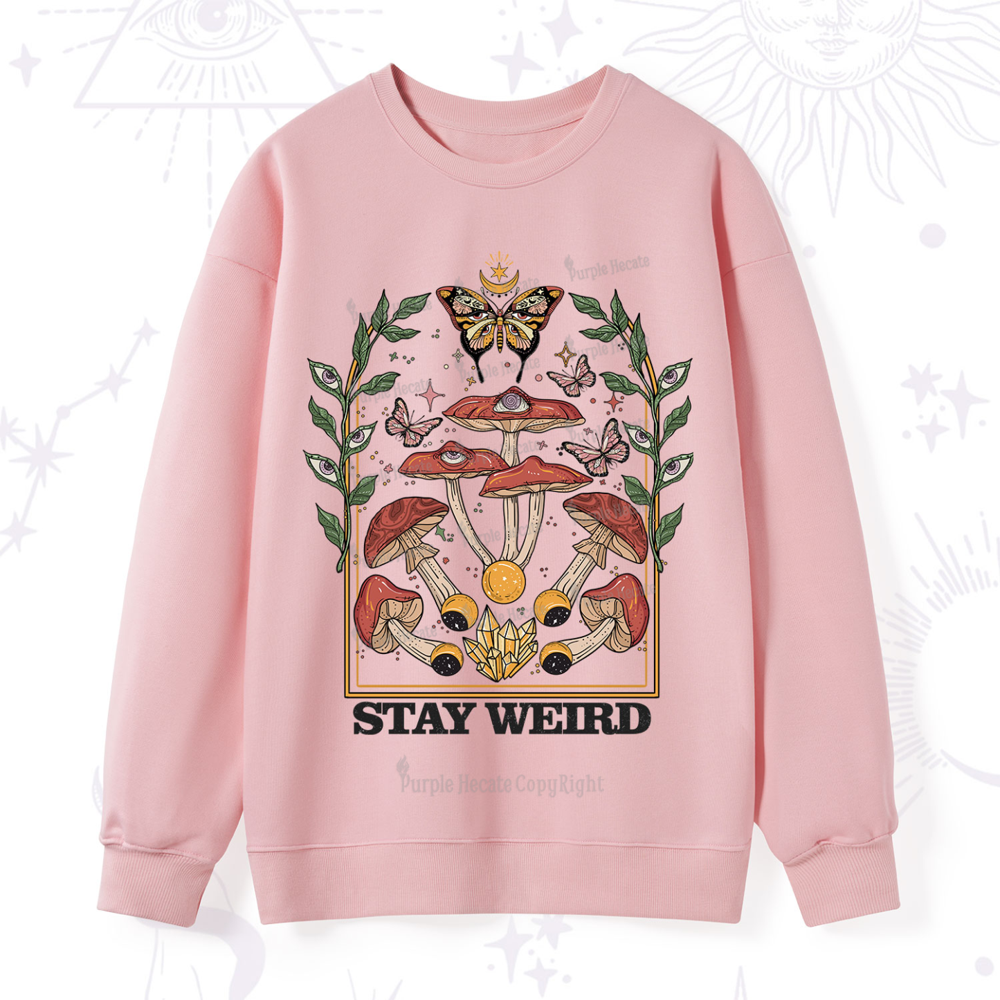 Purplehecate Stay Weird Sweatshirt