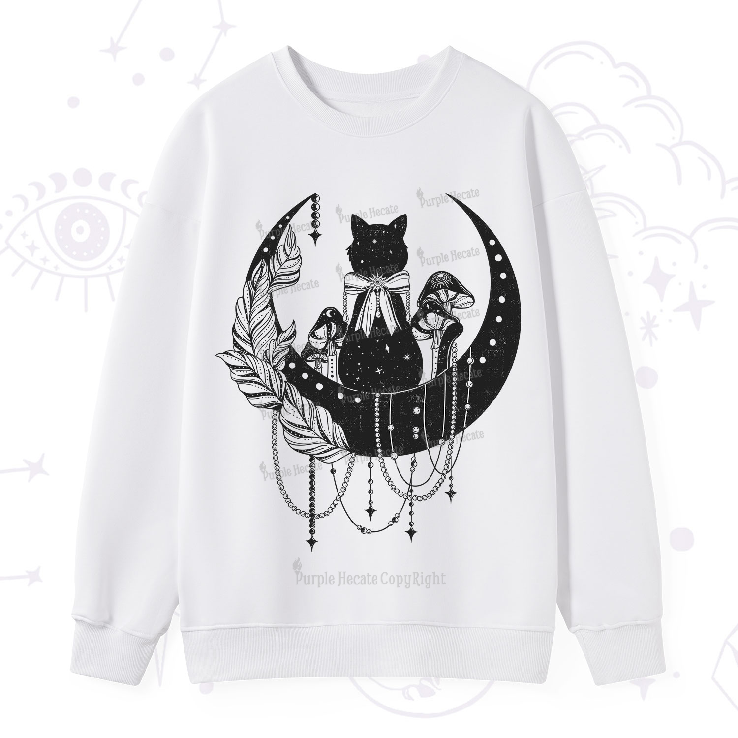 Purplehecate Hecate's Triple Moon Sweatshirt