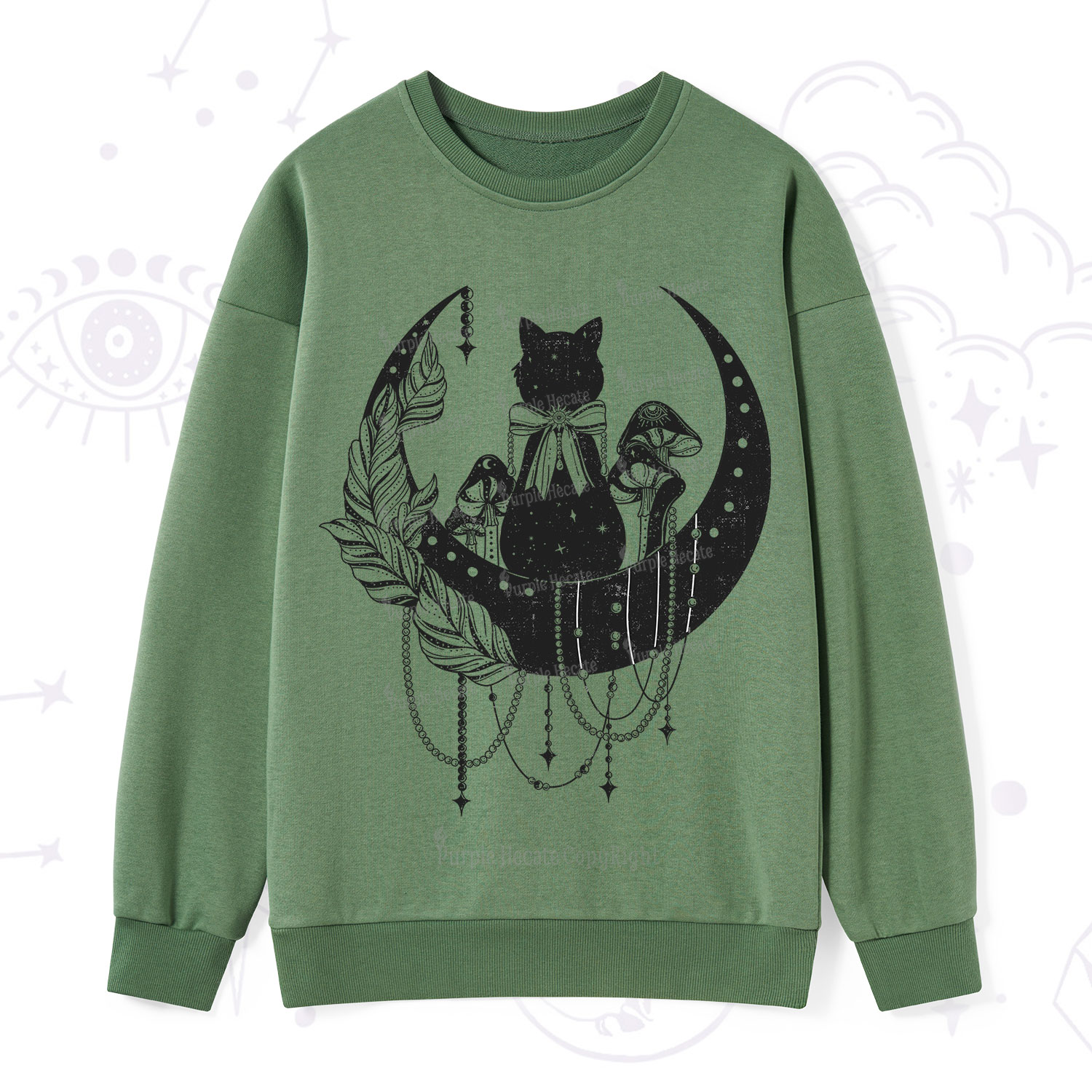 Purplehecate Hecate's Triple Moon Sweatshirt