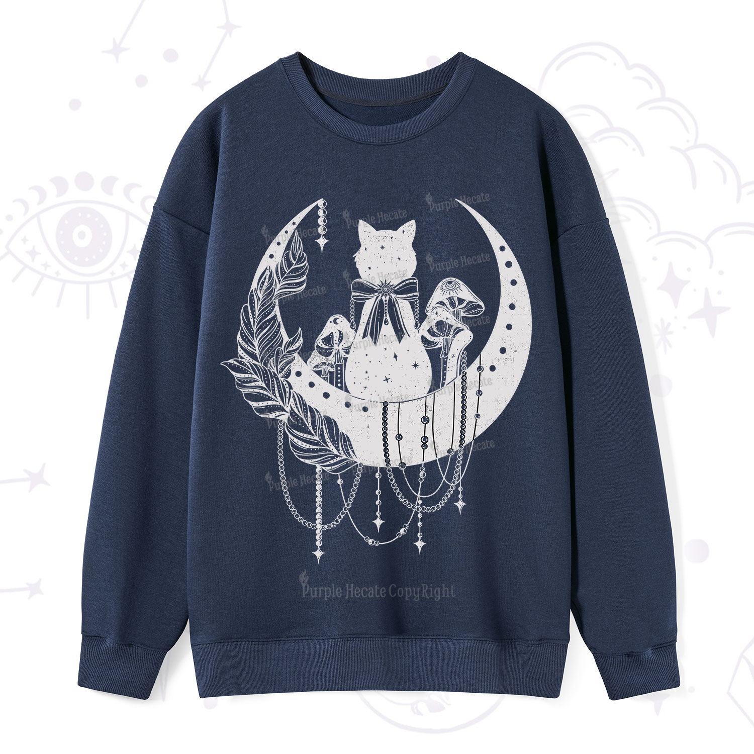 Purplehecate Hecate's Triple Moon Sweatshirt
