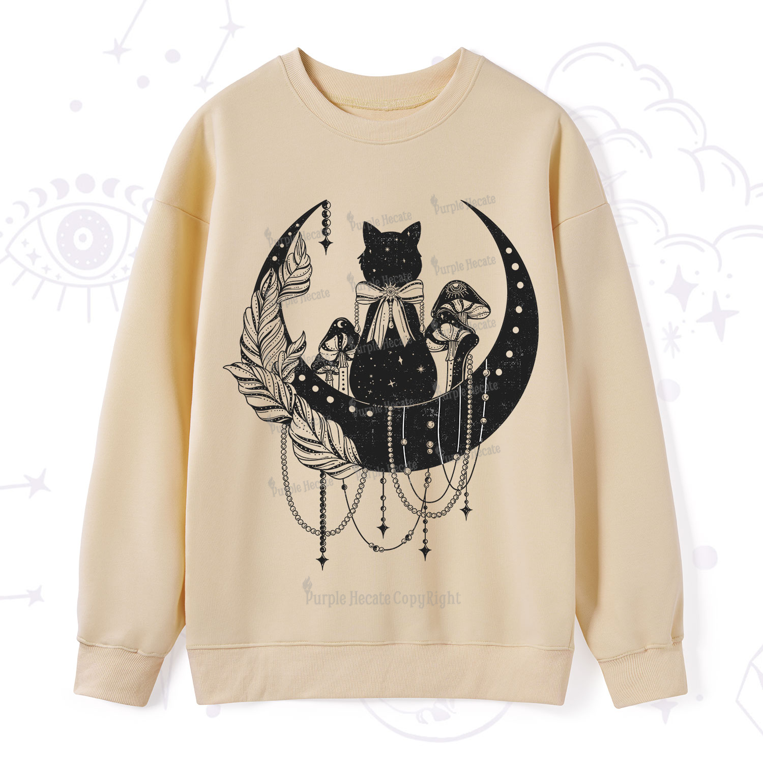 Purplehecate Hecate's Triple Moon Sweatshirt