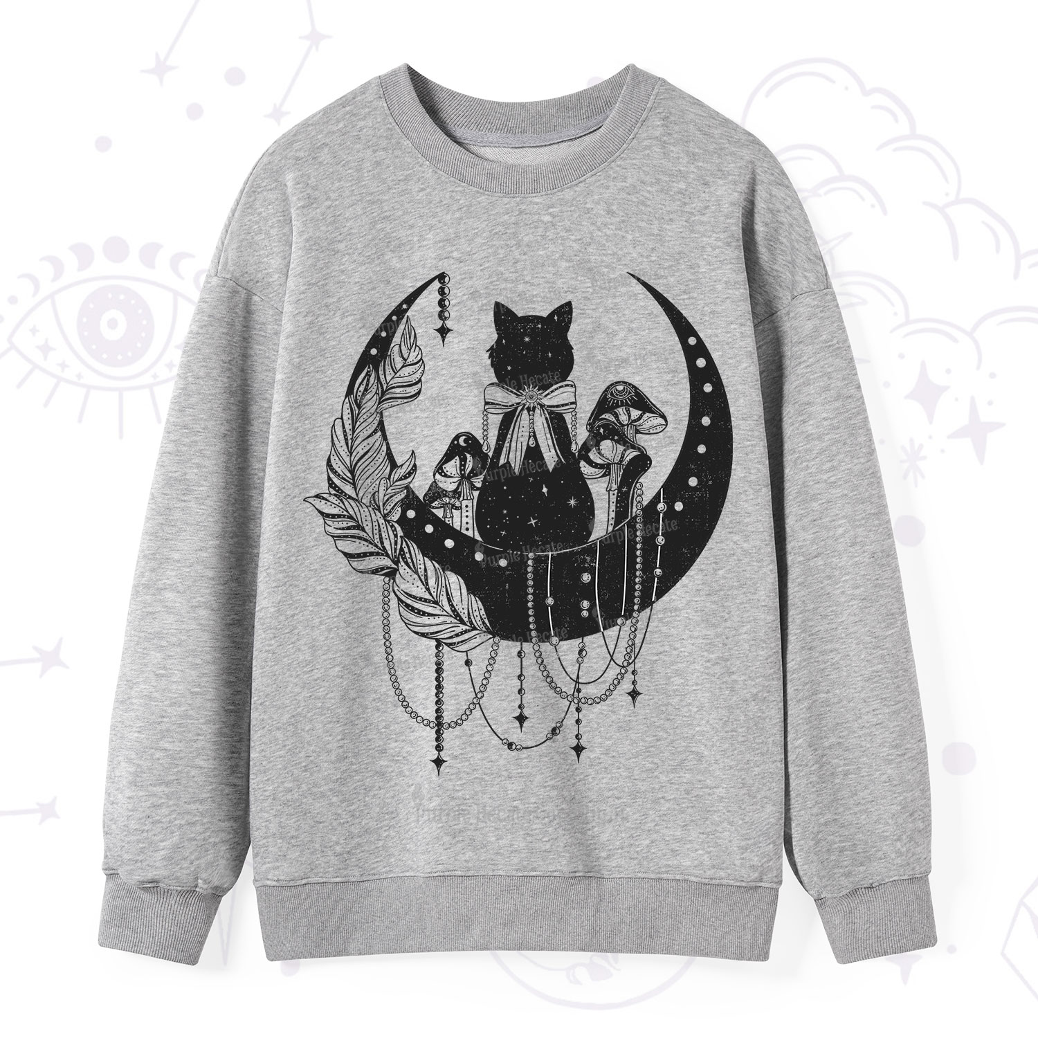 Purplehecate Hecate's Triple Moon Sweatshirt