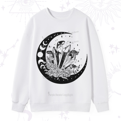 Purplehecate Moonshine and Crystal Sweatshirt