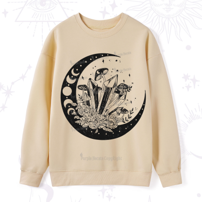 Purplehecate Moonshine and Crystal Sweatshirt