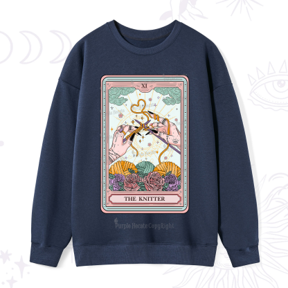 Purplehecate The Knitter Tarot Card Sweatshirt