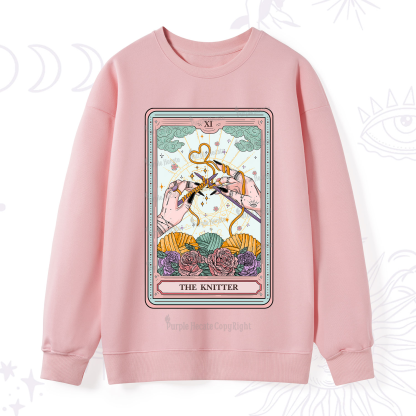 Purplehecate The Knitter Tarot Card Sweatshirt