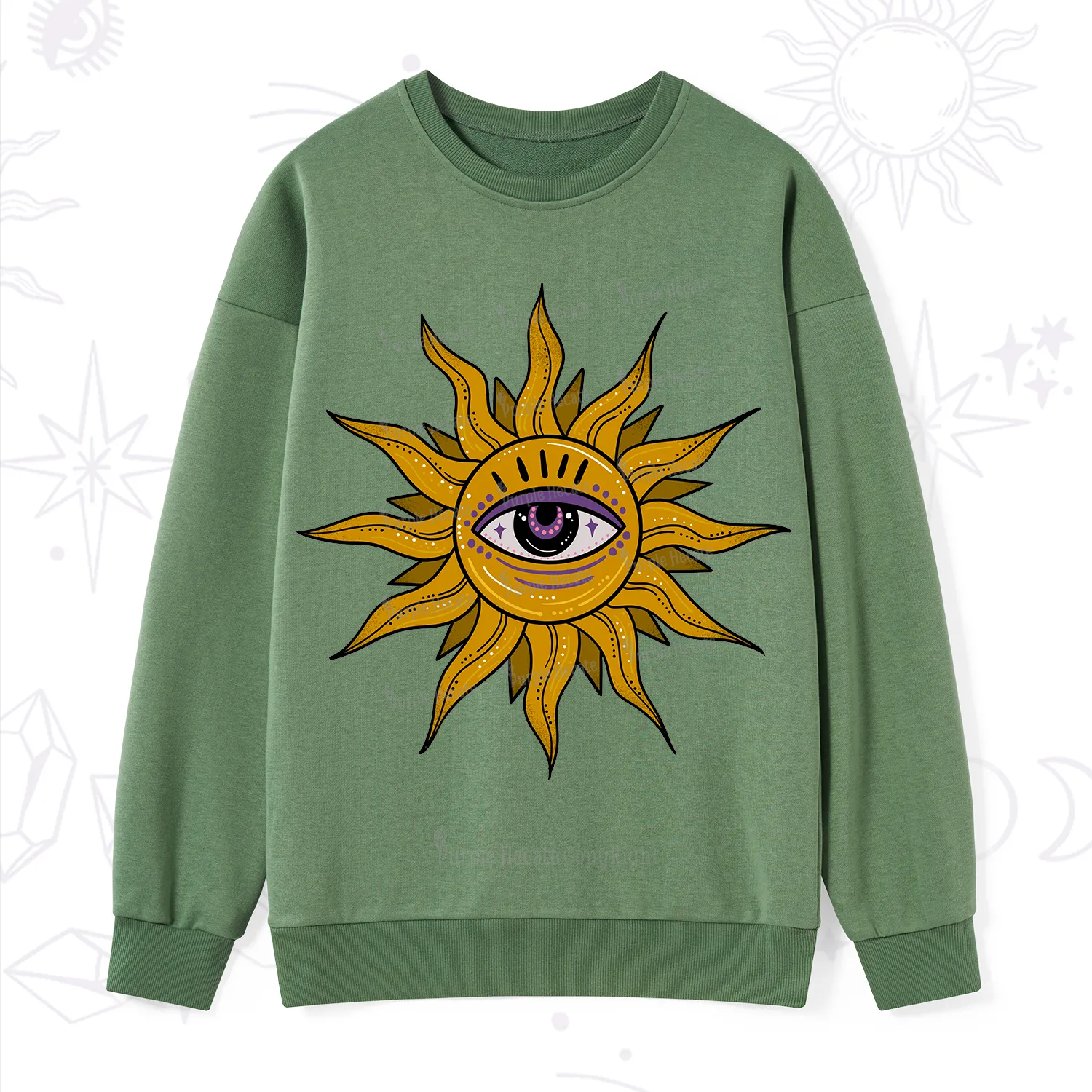 Purplehecate Eye of the Sun Sweatshirt