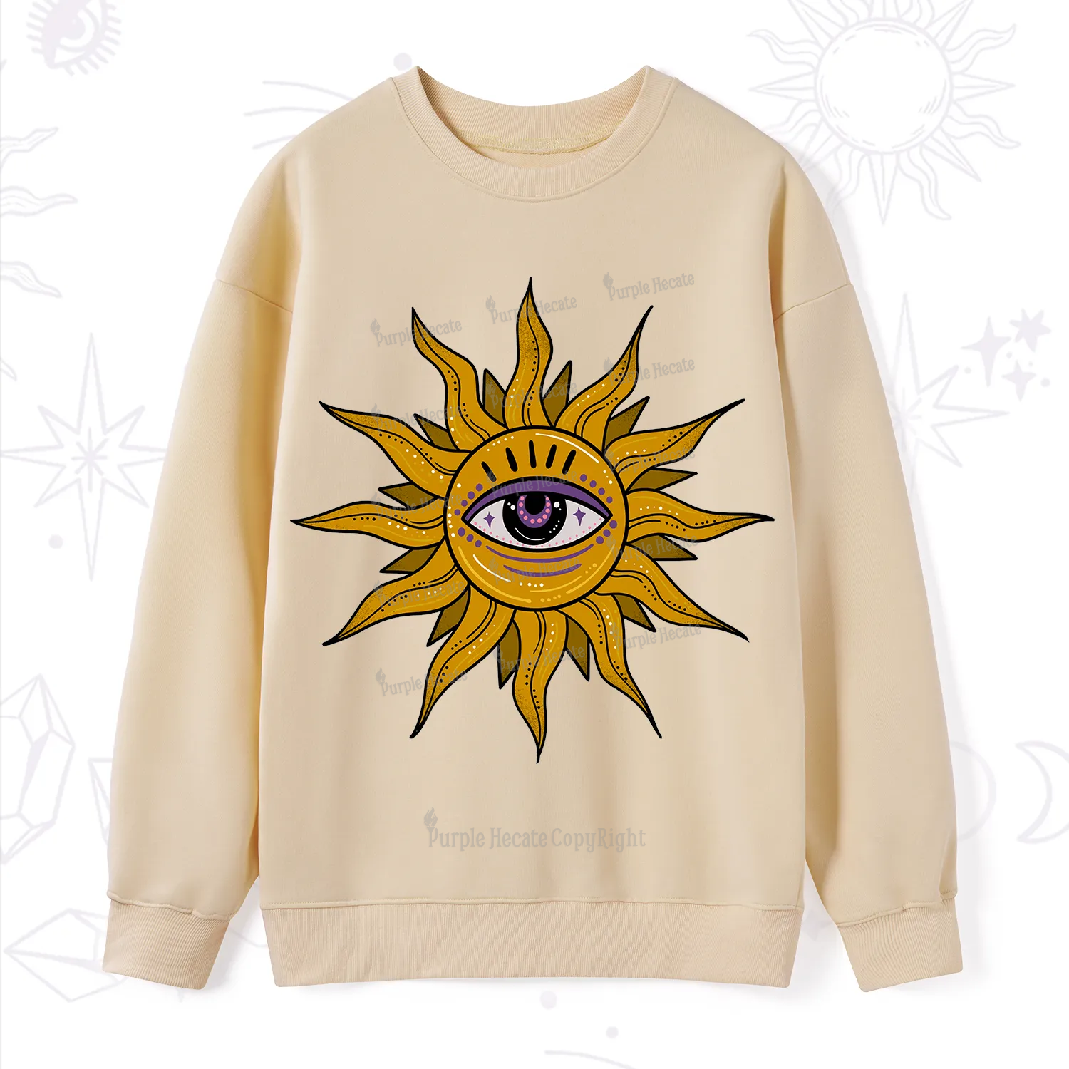 Purplehecate Eye of the Sun Sweatshirt