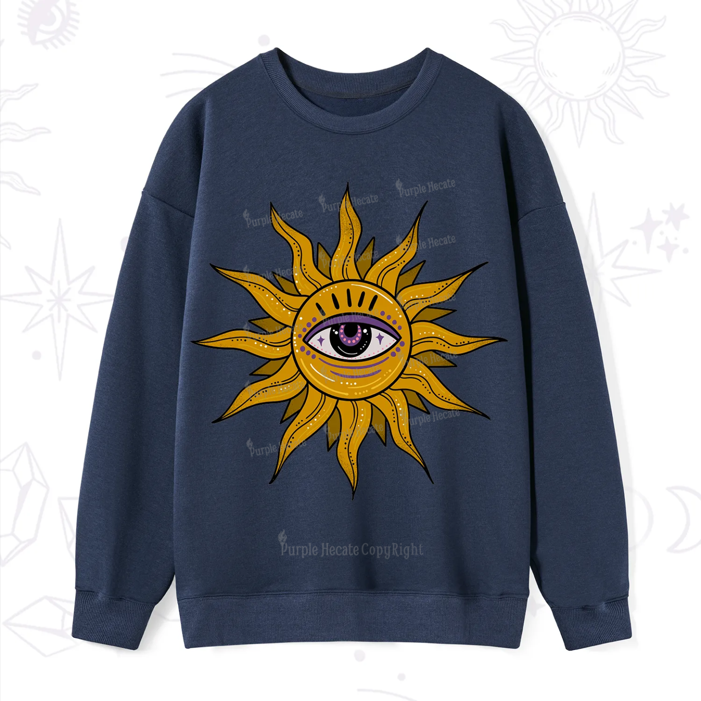 Purplehecate Eye of the Sun Sweatshirt