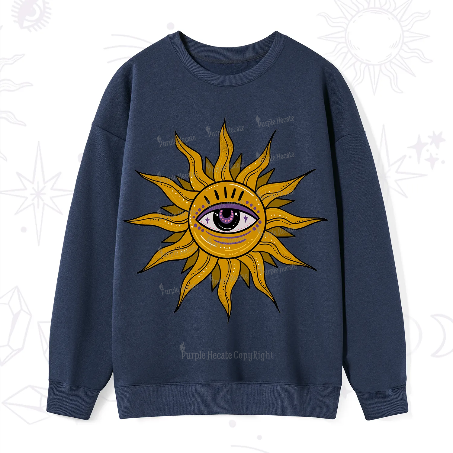 Purplehecate Eye of the Sun Sweatshirt
