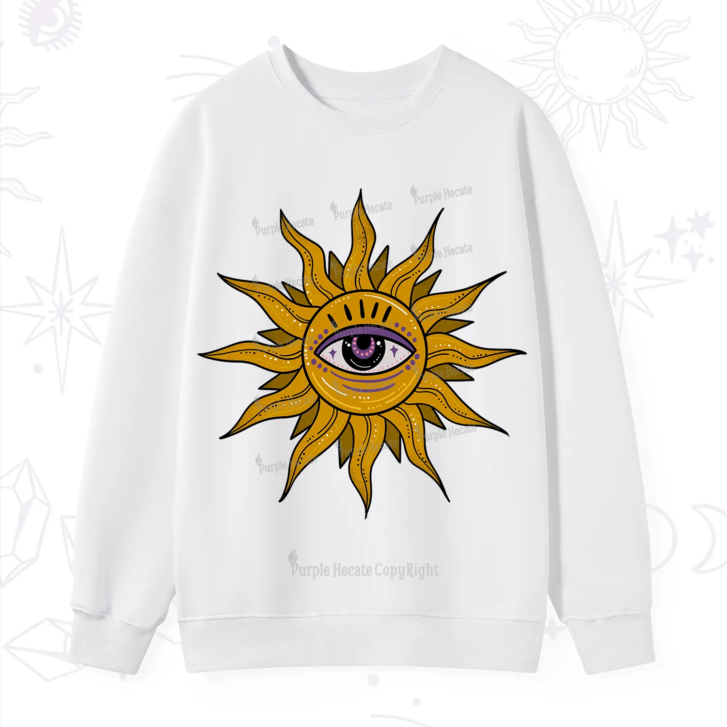 Purplehecate Eye of the Sun Sweatshirt