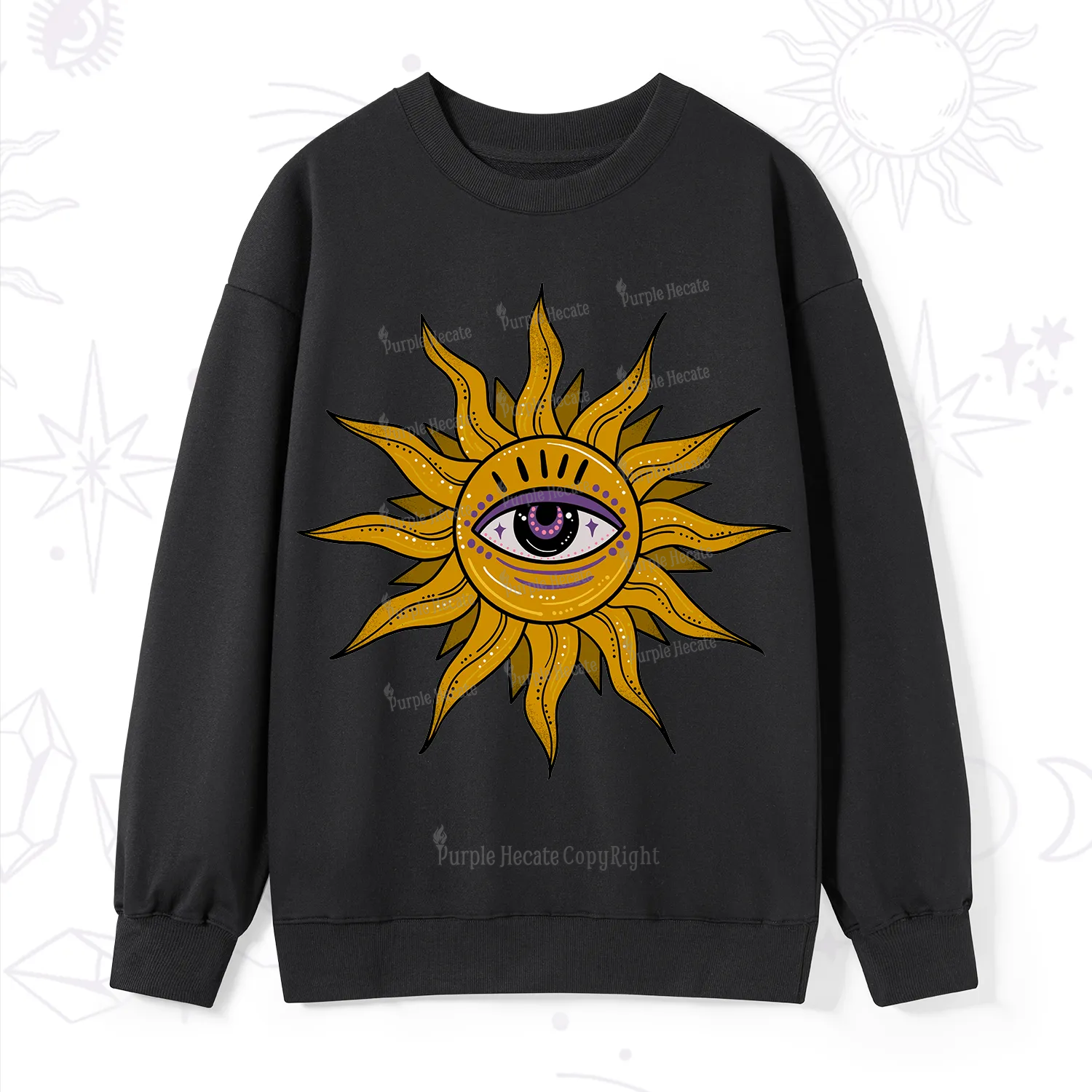 Purplehecate Eye of the Sun Sweatshirt