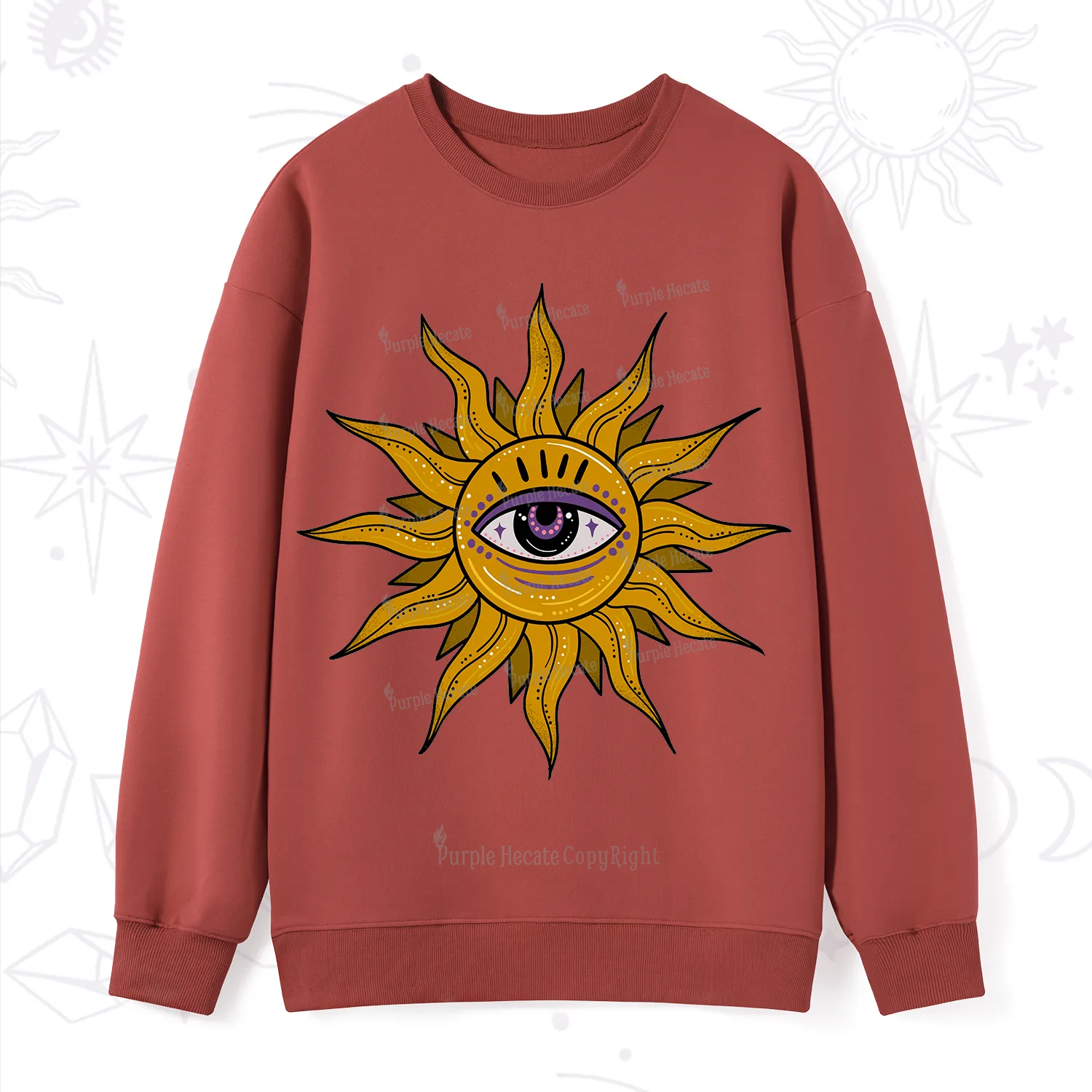 Purplehecate Eye of the Sun Sweatshirt