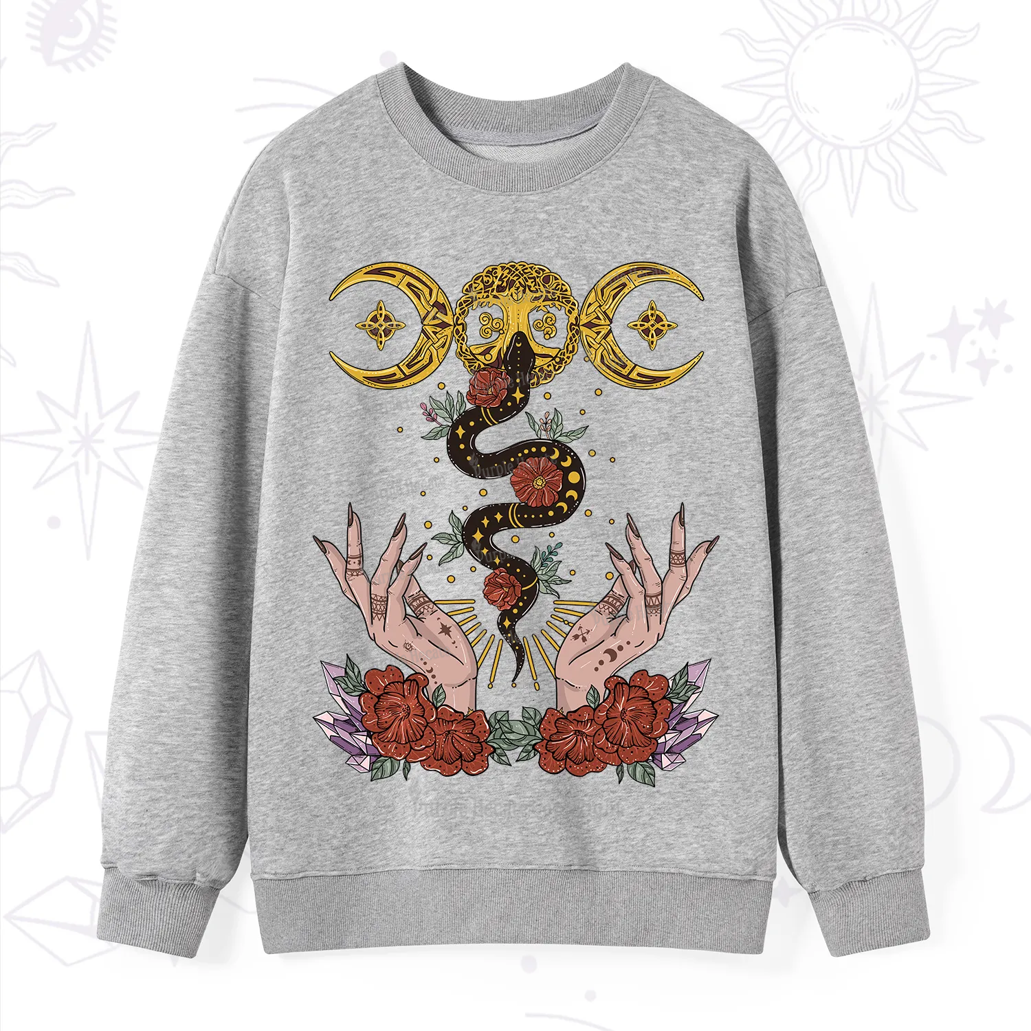 Purplehecate Lunar Bloom Sweatshirt