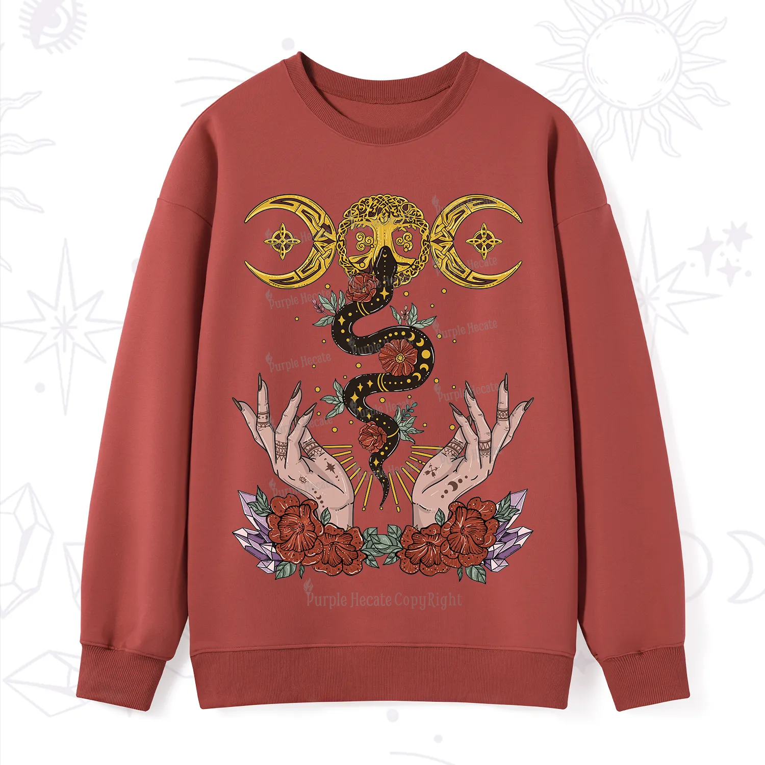 Purplehecate Lunar Bloom Sweatshirt
