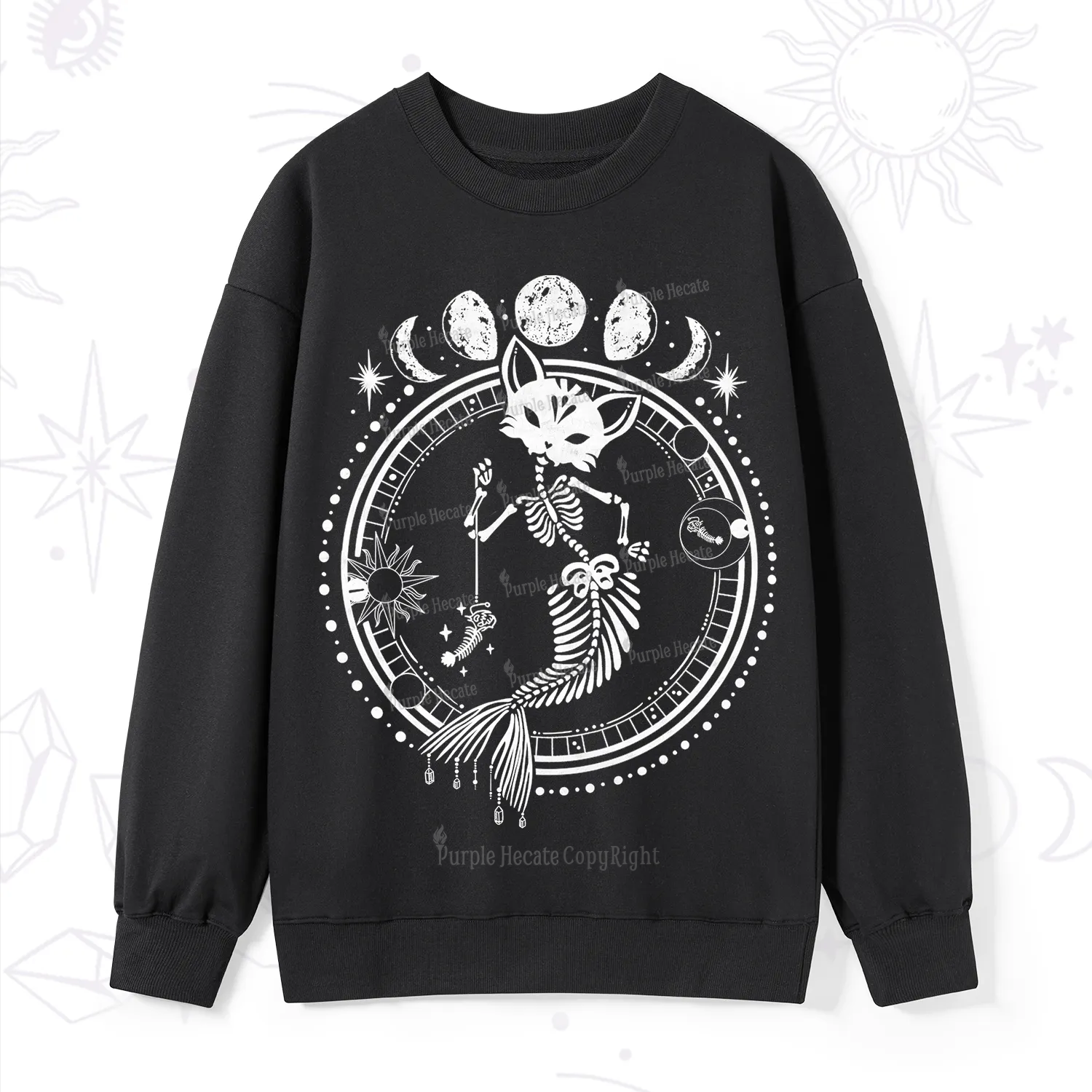 Purplehecate Purr-maid Prophecy Sweatshirt