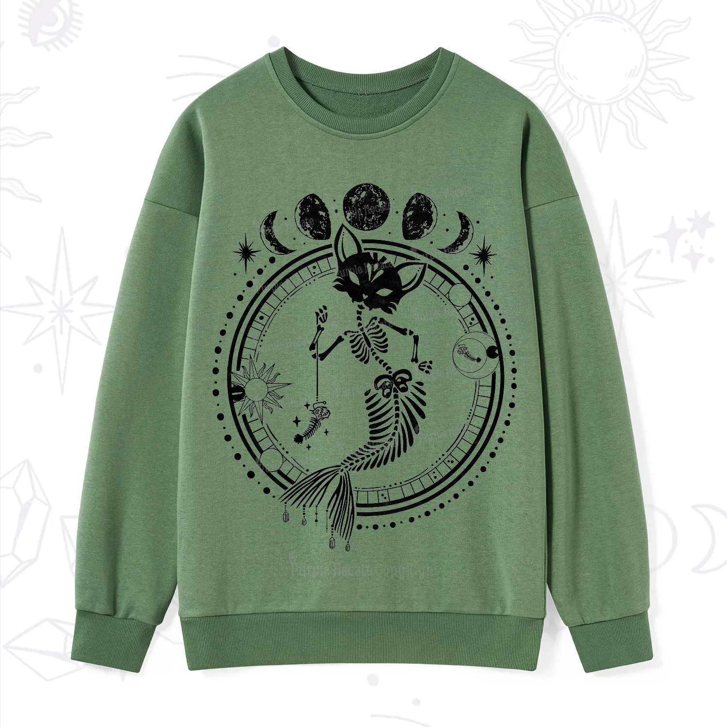 Purplehecate Purr-maid Prophecy Sweatshirt