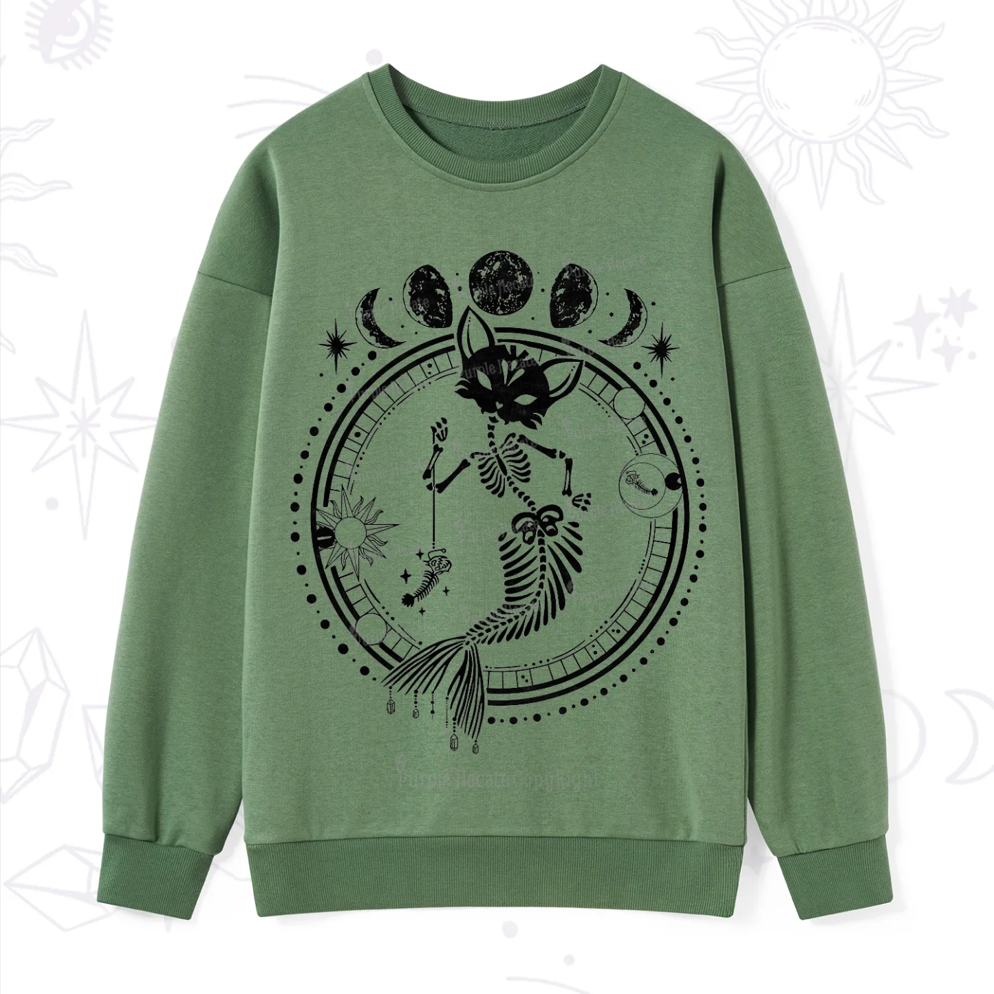 Purplehecate Purr-maid Prophecy Sweatshirt
