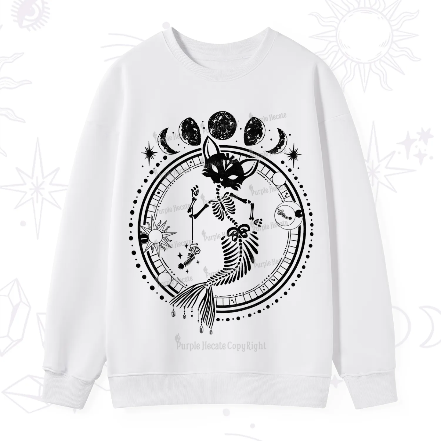 Purplehecate Purr-maid Prophecy Sweatshirt