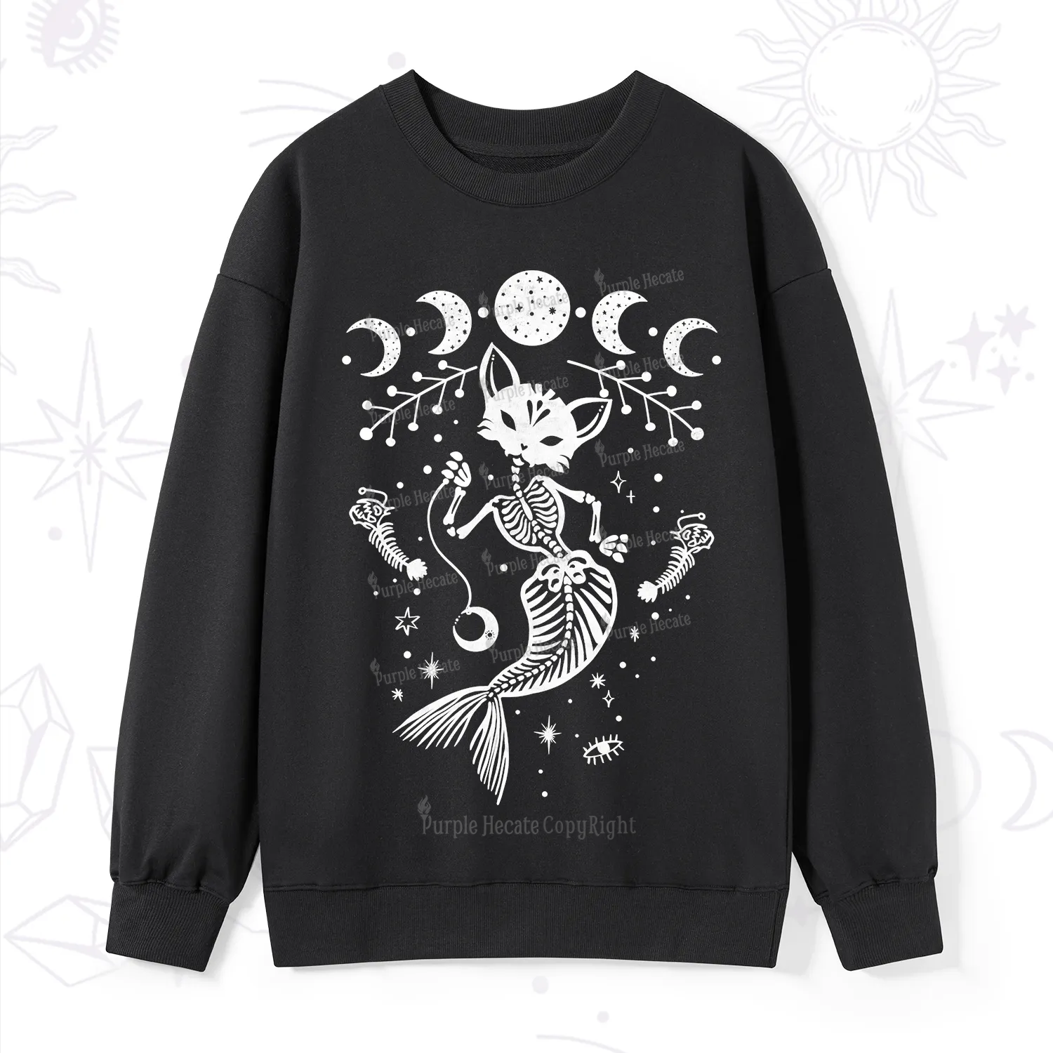 Purplehecate Purr-maid Tales Sweatshirt