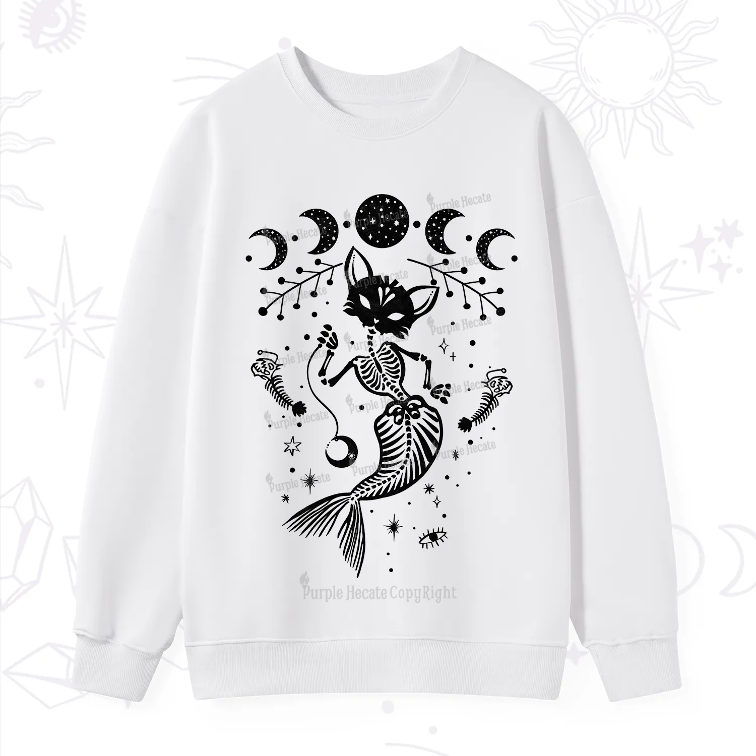 Purplehecate Purr-maid Tales Sweatshirt