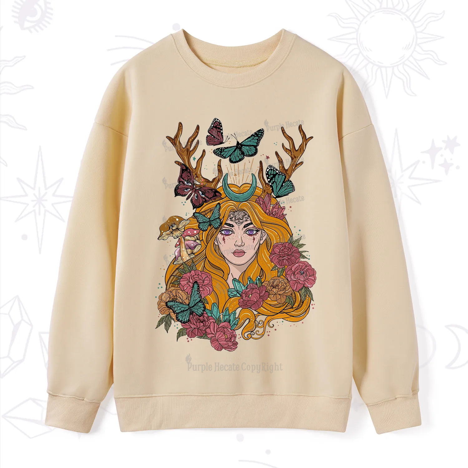 Purplehecate Butterfly Flutter Sweatshirt