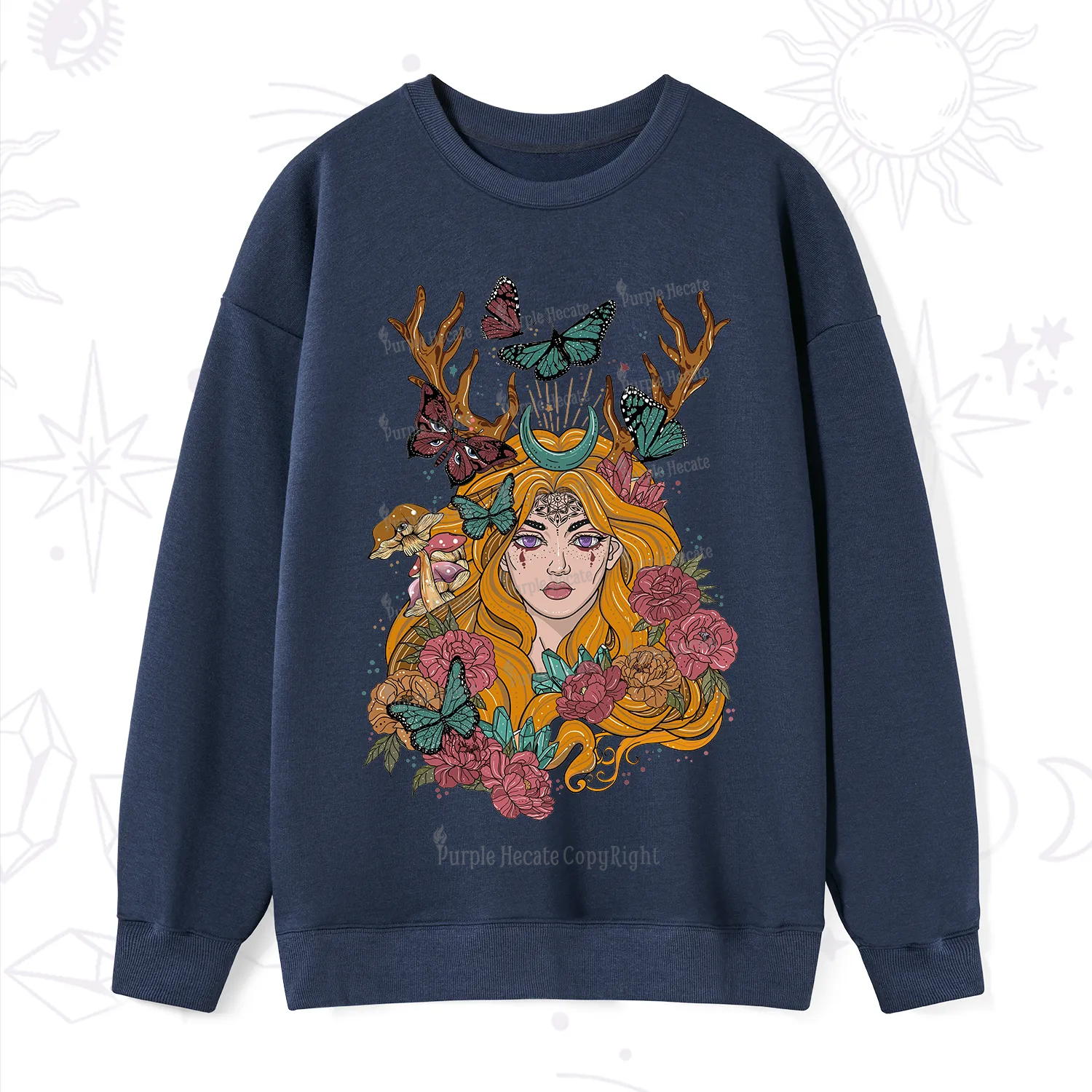 Purplehecate Butterfly Flutter Sweatshirt