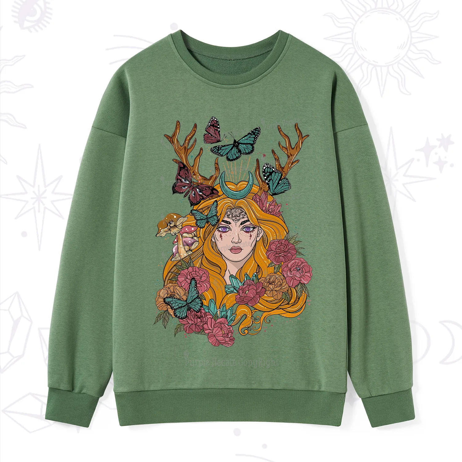 Purplehecate Butterfly Flutter Sweatshirt